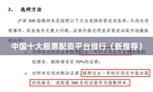 中国十大股票配资平台排行（新推荐）